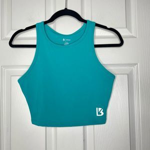 Buff Bunny Crop Top Tank Turquoise Small